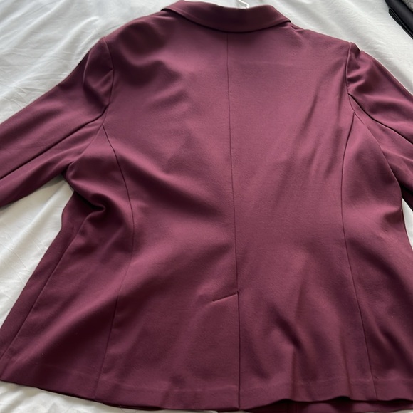 Burgundy Blazer with Black Trim - Picture 2 of 4